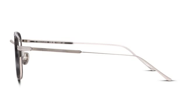 【送料,関税込】 Cartier C ドゥ カルティエ メガネ CT0260O Cartier CT0260O Gray/Silver Prescription Eyeglasses