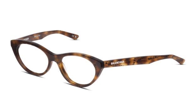 Balenciaga BB0079O Brown, Tortoise Prescription Eyeglasses