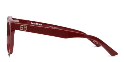 Balenciaga BB0131O Red glasses - Red - Side View