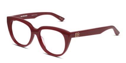 Balenciaga BB0131O Red glasses - Red - Angle View