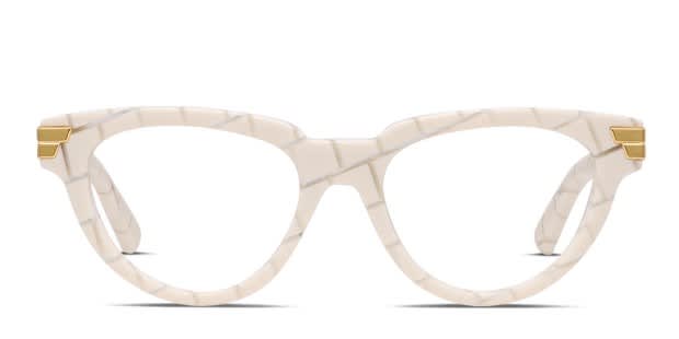 【関税込み】Bottega Veneta オフホワイト スクエアメガネ P00689873.jpg