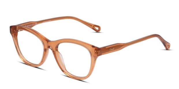 メガネ CHLOE Woman Optical frames Orange Chloe Women's Orange Round Optical Frame