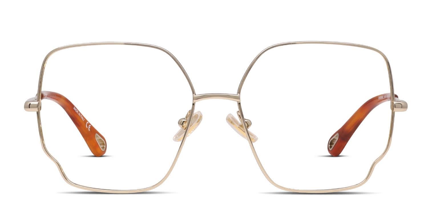 【送料,関税込】 Chloe メガネ Joni CH0096O Chloe CH0096O Gold Prescription Eyeglasses