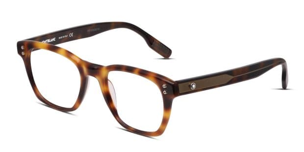 Mont Blanc MB0122O Tortoise Prescription Eyeglasses