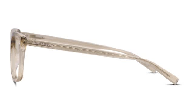 Saint Laurent SL 481 Beige, Clear Prescription Eyeglasses