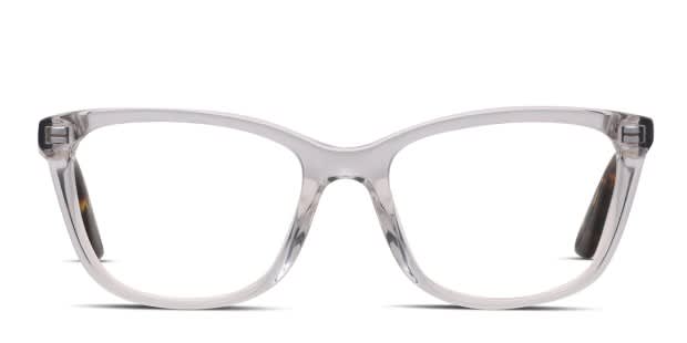 Alexander McQueen McQ MQ0241OP Clear, Gray Prescription Eyeglasses
