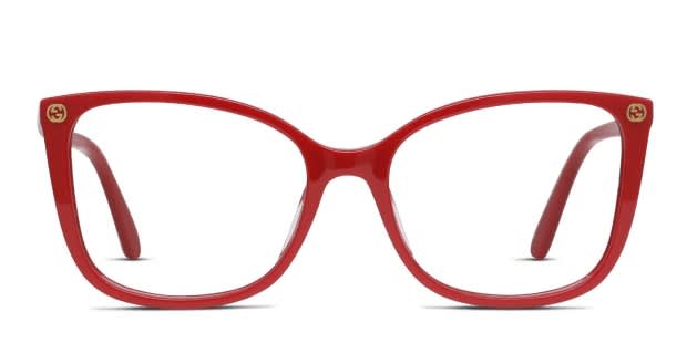 Gucci GG0026O Red Prescription Eyeglasses