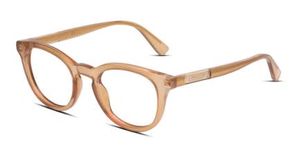 Gucci GG0937O Orange, Clear glasses - Orange / Clear - Angle View
