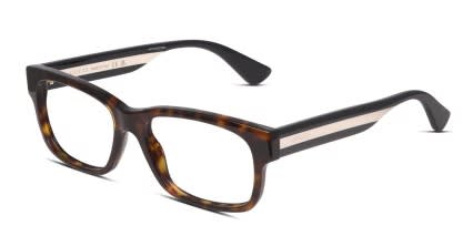 Gucci GG0343O Tortoise glasses - Tortoise - Angle View