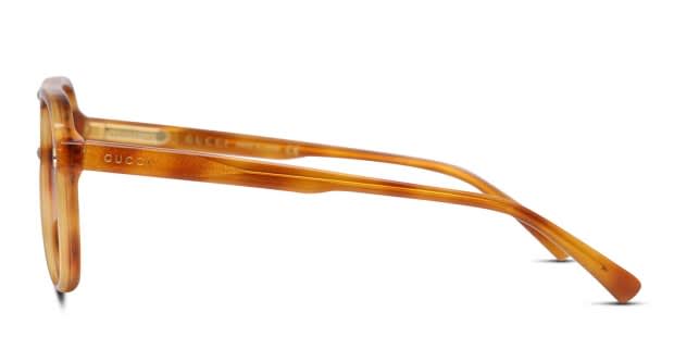 Gucci GG1044O Tortoise, Orange Prescription Eyeglasses