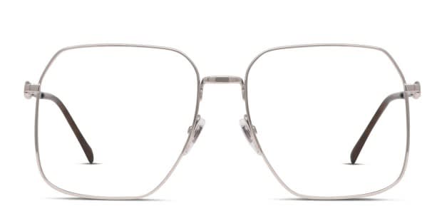 メガネ GUCCI Gucci - GG0952O-003 - silver-silver-transparent Gucci GG0952O Silver Prescription Eyeglasses