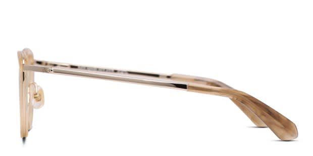 Kate Spade Audri/G Beige, Gold Eyeglasses | Includes FREE Rx Lenses