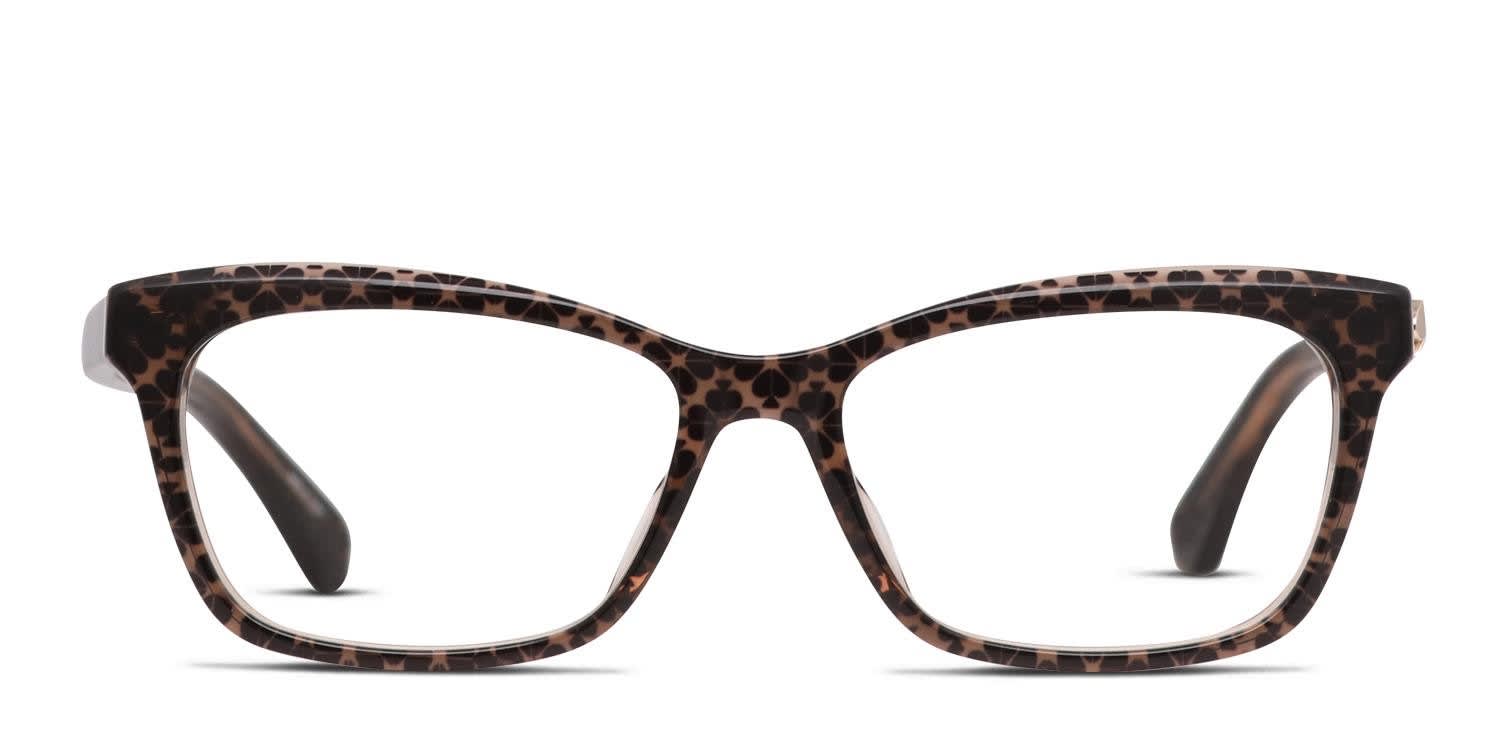 【2枚セット】kate spade ゼブラ柄 ＆ブラウン プレート 24cm Kate Spade Cardea Brown Eyeglasses | Includes FREE Rx Lenses