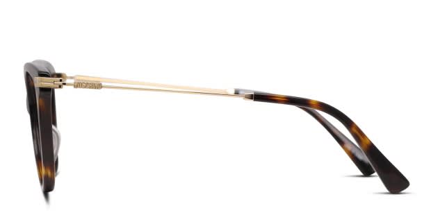 Moschino MOS561 Brown, Tortoise Eyeglasses | Includes FREE