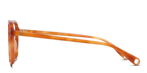 Gucci GG1078O Tortoise, Orange Eyeglasses | Includes FREE Rx Lenses