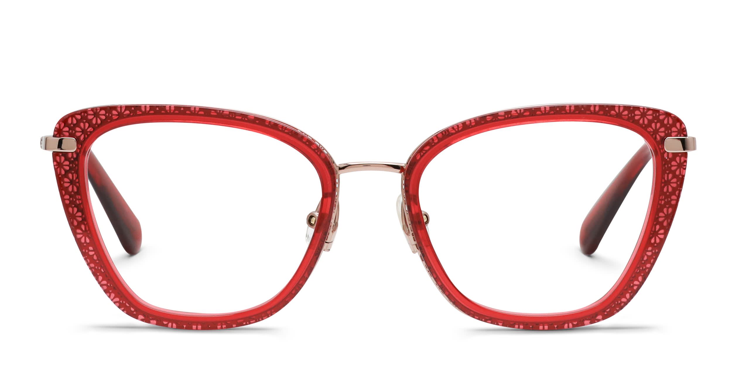 Kate Spade Madeira/G Red, Gold glasses - Red / Gold - Frontal View