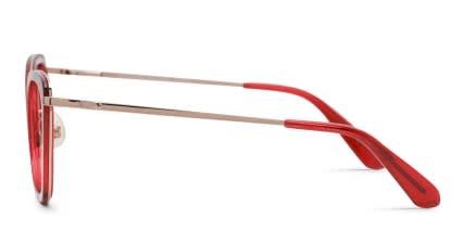 Kate Spade Madeira/G Red, Gold glasses - Red / Gold - Side View