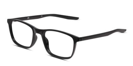 Nike 7129 Shiny Black glasses - Shiny Black - Angle View