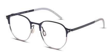 Flexon B2032 Blue, Gunmetal glasses - Blue / Gunmetal - Angle View