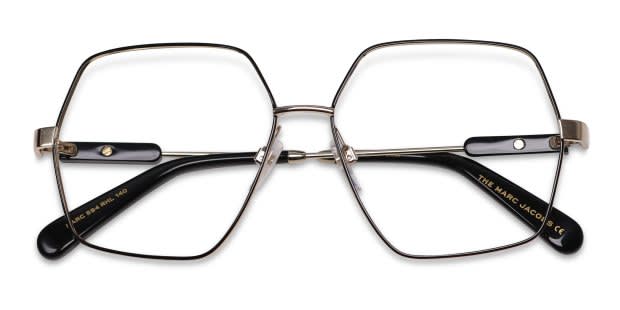 Marc Jacobs Marc 594 Black, Gold Prescription Eyeglasses
