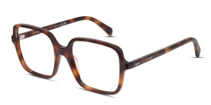 Celine CL50076I Brown, Tortoise glasses - Brown / Tortoise - Angle View