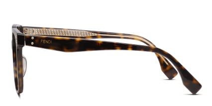 Fendi FE50004I Brown, Tortoise glasses - Brown / Tortoise - Side View