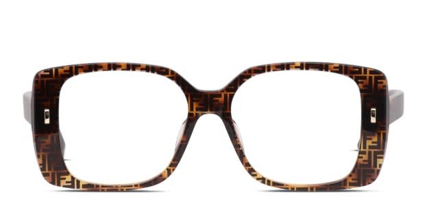 Fendi FE50019I Brown, Tortoise Prescription Eyeglasses