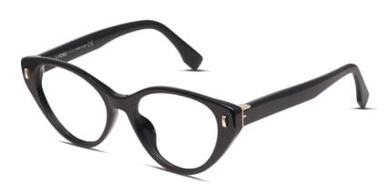 Fendi FE50020I Shiny Black glasses - Shiny Black - Angle View