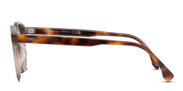 Fendi FE50031I Brown, Clear Prescription Eyeglasses