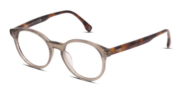 Fendi FE50031I Brown, Clear Prescription Eyeglasses