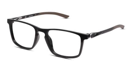 Nike 7146 Shiny Black glasses - Shiny Black - Angle View