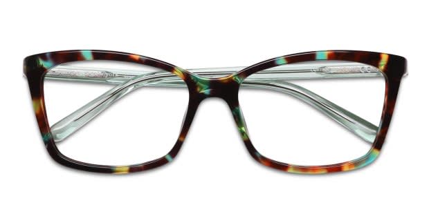 Kate Spade Cortina Tortoise, Green Prescription Eyeglasses