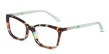 Kate Spade Cortina Tortoise, Green glasses - Tortoise / Green - Angle View