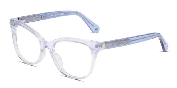 NIB kate spade Clear and Navy Stripe Cat-Eye Glasses Amazon.com: kate spade new york Roanne Blue Light Readers  main image 3