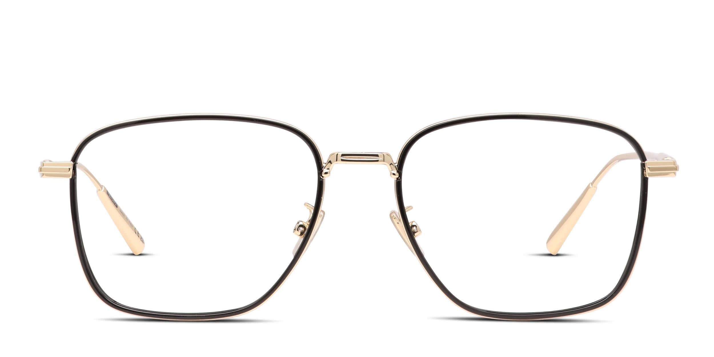 Dior DiorBlackSuit S4U Black, Gold glasses - Black / Gold - Frontal View