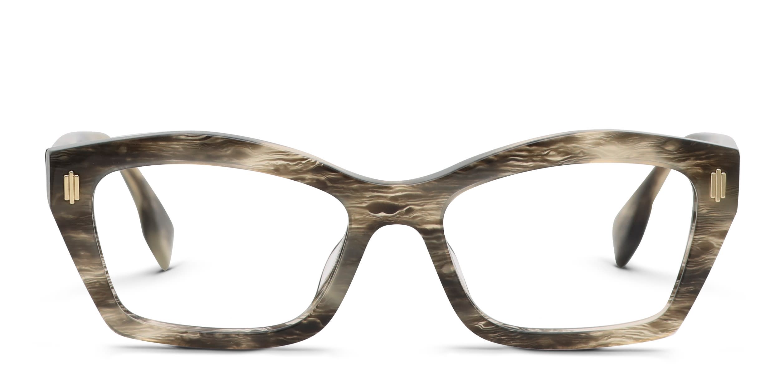 Fendi FE50038I Gray, Brown glasses - Brown / Gray - Frontal View