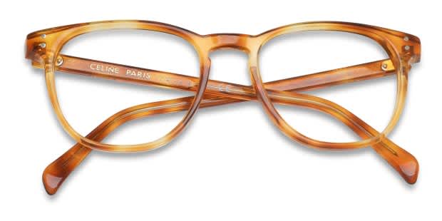 Celine CL50046I Tortoise, Yellow Prescription Eyeglasses