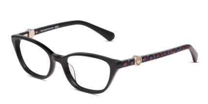Kate Spade Emmalee Shiny Black glasses - Shiny Black - Angle View