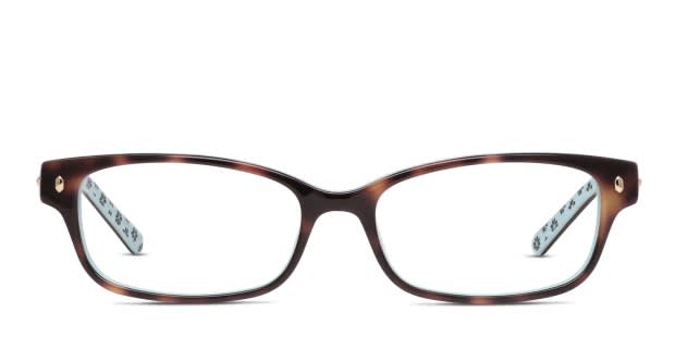 Kate Spade New York Ladies Eyeglasses Frame LUCYANN Dark Brown Tortoise Glasses Kate Spade LUCYANN eyeglasses for women in Black Tortoise Fade main image 2