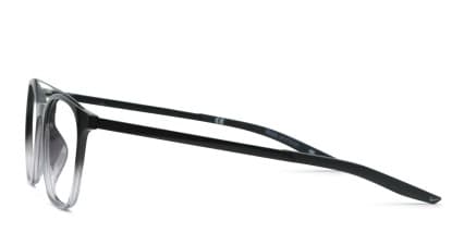 Nike 7281 Black, Clear glasses - Black / Clear - Side View