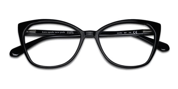 さおり様 size105 Kate Spade Zahra Shiny Black Prescription Eyeglasses