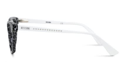 Moschino MOS582 Black, White, Tortoise glasses - Black / Tortoise / White - Side View