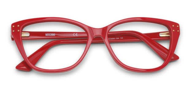 Moschino MOS583 Red Prescription Eyeglasses