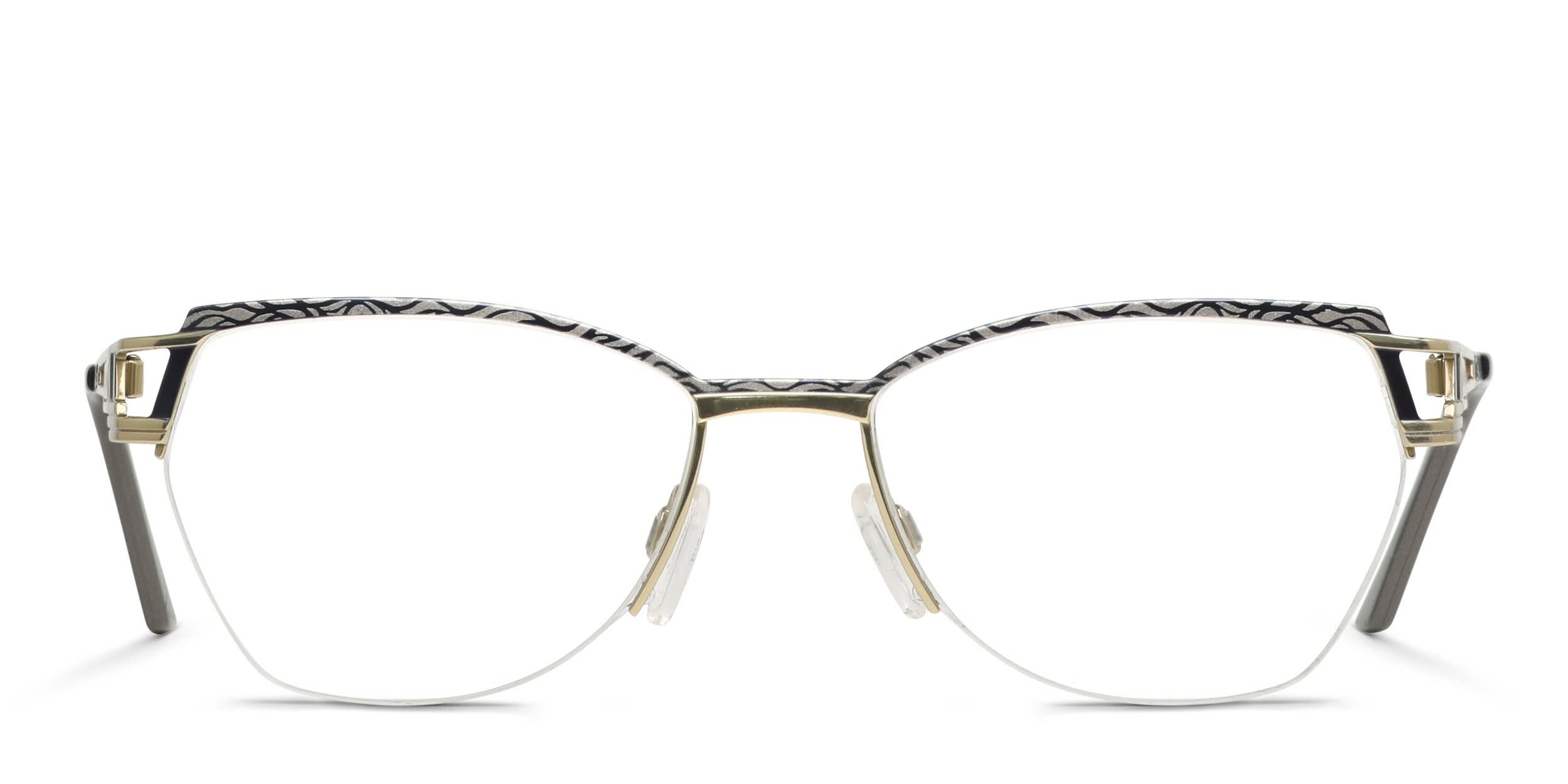 Cazal 1266 Blue, Gray, Gold glasses - Blue / Gray / Gold - Frontal View