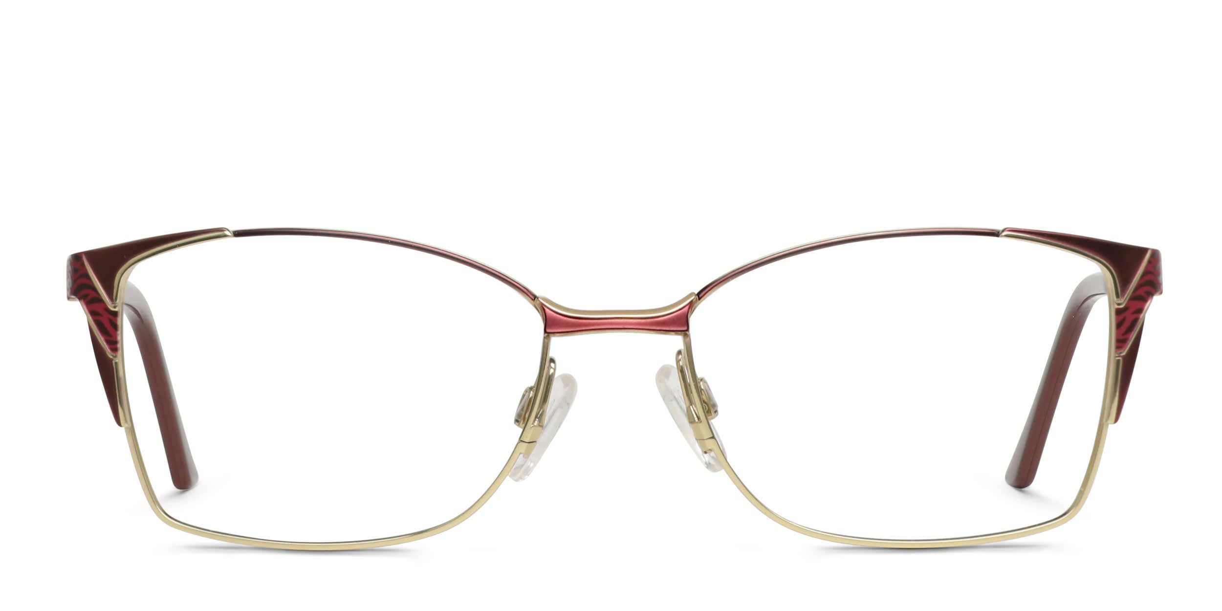 Cazal 1268 Red, Gold glasses - Red / Gold - Frontal View
