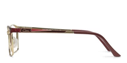 Cazal 1268 Red, Gold glasses - Red / Gold - Side View