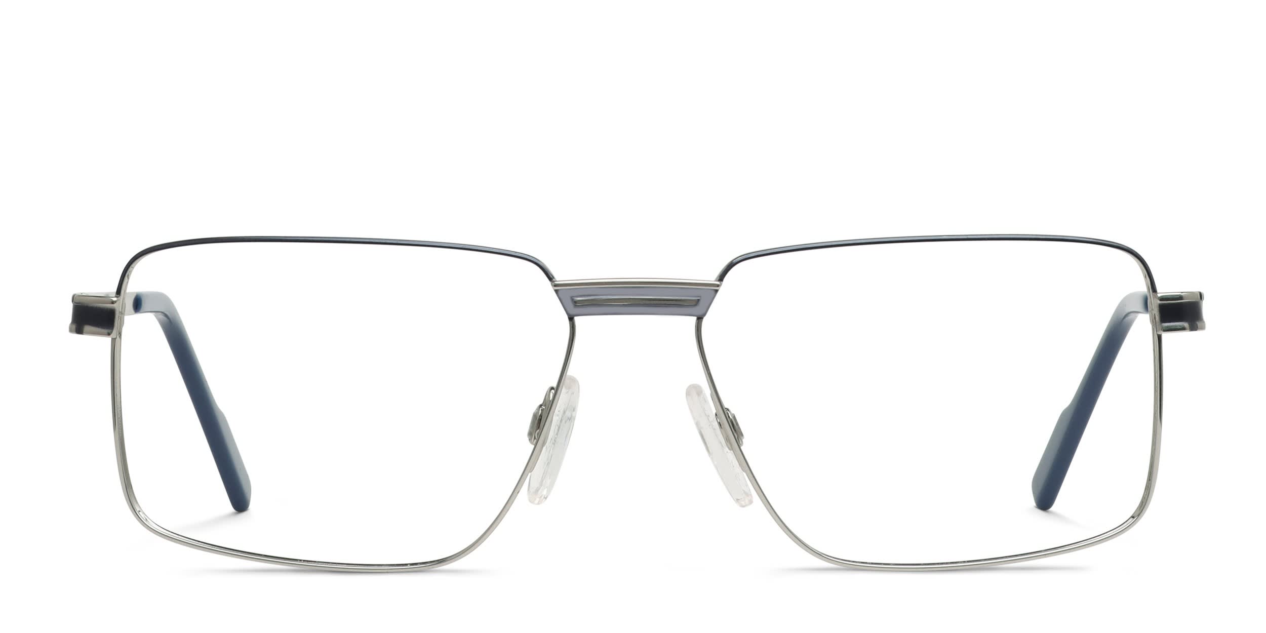 Cazal 7088 Blue, Gunmetal glasses - Blue / Gunmetal - Frontal View