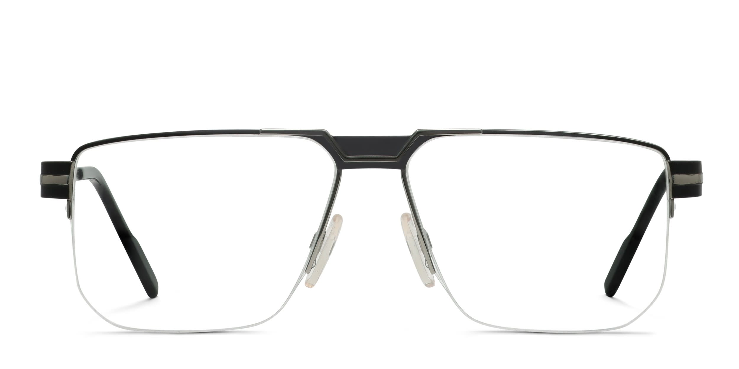 Cazal 7092 Black, Silver glasses - Black / Silver - Frontal View