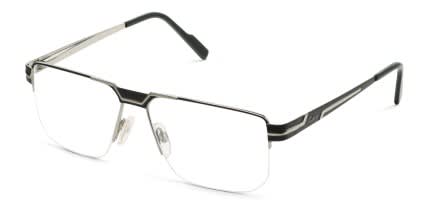Cazal 7092 Black, Silver glasses - Black / Silver - Angle View