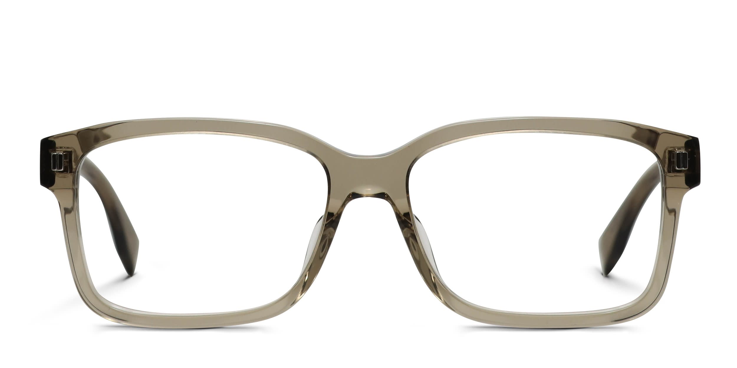 Fendi FE50030I Brown, Clear glasses - Brown / Clear - Frontal View